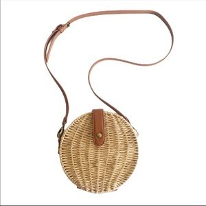 New Rattan Round Woven Crossbody Purse